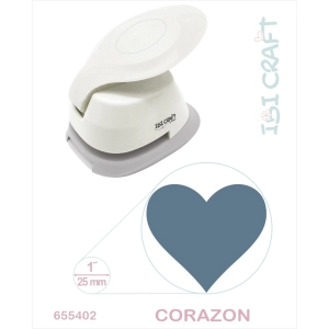 PERFORADORA ARTISTICA IBI CRAFT P/GOMA CORAZON 1" CORTE 2.5CM (655402)