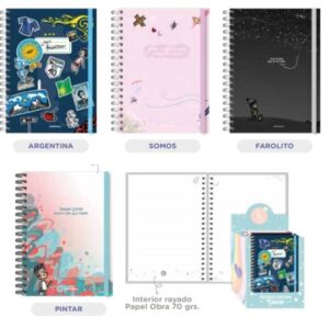 LIBRETA REYSA LINEA JUAN SZELA ESPIRALADA15X21CM 80HJS 70GRS (5006)