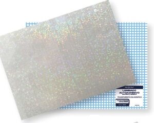 LAMINA REXON AUTOADHESIVA TRANSPARENTE 35X50 HOLOGRAFICA X10U