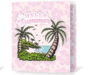 CARPETA REXON 3X40 MICROGLITTER HELLO SUMMER (20333)