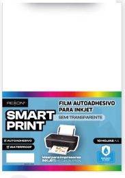 FILM INK JET REXON SMART PRINT AUTOADHESIVO SEMI TRANSPARENTE X10U (16530)