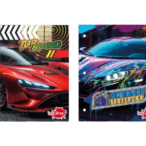 CARPETA INKDROP ESCOLAR N°3 C/CORDON CARS II (302339)