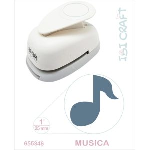 PERFORADORA ARTISTICA IBI CRAFT NOTA MUSICAL 25MM 1" CORTE  2.6CM 90-250GR (655346)