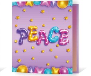 CARPETA REXON 3X40 LOVE PEACE AND SHINE (20324)