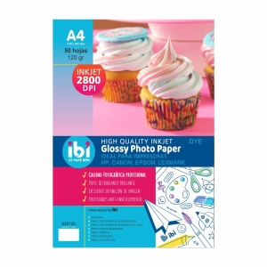 PAPEL FOTOGRAFICO IBI CRAFT A4 120GR X50HJS (620120)