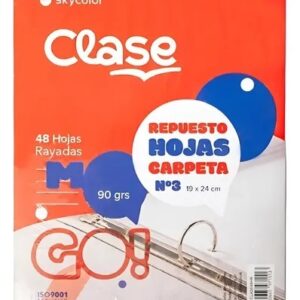REPUESTO ESCOLAR IMPORTACION X48H 58GS RAYADO.