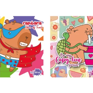 CARPETA INKDROP ESCOLAR N°3 C/CORDON CAPIBARA (302345)