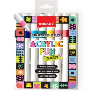 MARCADORES SIMBALL ACRYLIC FUN CLASICOS X8U (211060108)