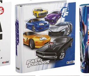 CARPETA MOOVING ESCOLAR 3X40 RAPIDOS Y FURIOSOS (1001262)