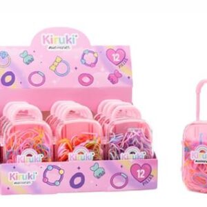 VALIJITA DE ACCESORIOS PARA EL CABELLO PASTEL KIRUKI (200027)