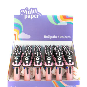 BOLIGRAFO MULTIPAPER MINI 4 COLORES X36U C/U (23-164)