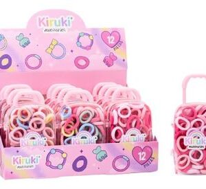VALIJITA DE ACCESORIOS PARA EL CABELLO PASTEL KIRUKI (200025)