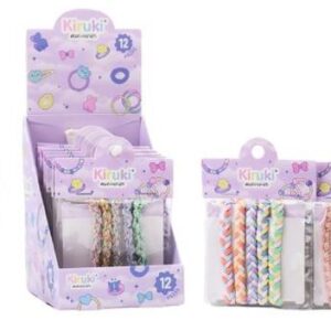 COLITAS PARA EL CABELLO KIRUKI PASTEL X5U (200035)