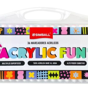 MARCADORES ACRILICOS SIMBALL ACRYLIC FUN VALIJA X36U (211060136)