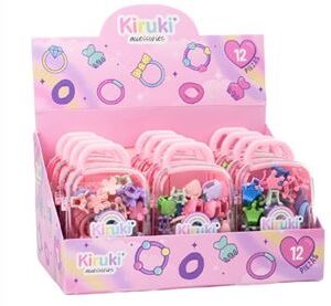 VALIJITA DE ACCESORIOS PARA EL CABELLO PASTEL KIRUKI (200026)