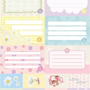 ETIQUETAS REYSA ESCOLARES PASTEL.