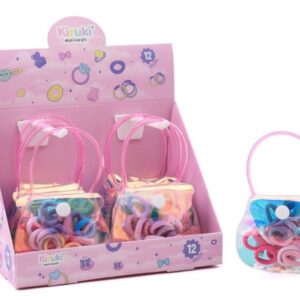 CARTERITA DE ACCESORIOS PARA EL CABELLO KIRUKI PASTEL X20U (200002)