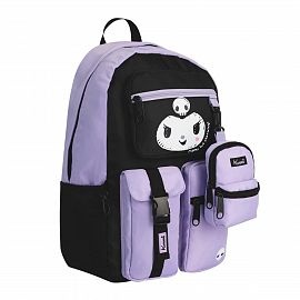 MOCHILA MOOVING KUROMI BLACK ESPALDA 18" (1642126)