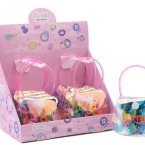 CARTERITA DE ACCESORIOS PARA EL CABELLO KIRUKI PASTEL X10U (200003)