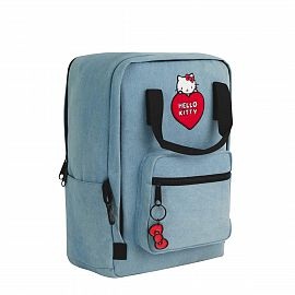 MOCHILA MOOVING HELLO KITTY JEAN ESPALDA 18" (1641226)