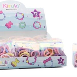 MINI COLITAS PARA EL CABELLO  KIRUKI X25U SURTIDAS (200009)