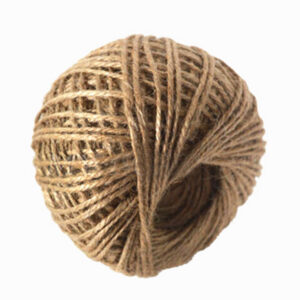 HILO ECOTEX YUTE NATURAL 20 MTS GRUESO OVILLOS CHICOS X 10U. (2807)