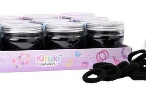 COLITAS PARA EL CABELLO KIRUKI EN FRASCO NEGRO X30U (200041)