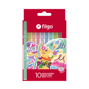MARCADORES ESCOLARES FILGO PINTO PASTEL X10U (CM2210-E10-PAS)