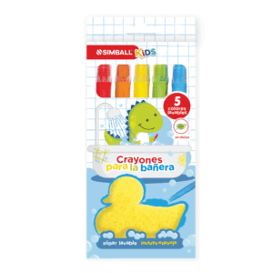 CRAYONES SIMBALL PARA LA BAÑERA + ESPONJA (0248009912)