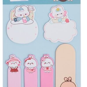 NOTAS ADHESIVAS + SEÑALADOR MULTIPAPER CONEJITOS (ZN-29)