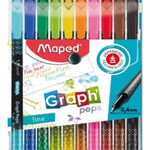 MICROFIBRA MAPED GRAPH PEPS PUNTA 0.4MM X10U (749050)
