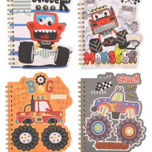 LIBRETA CON ESPIRAL MULTIPAPER MONSTER TRUCK 12X14.5 CM 60HJS (26-54)