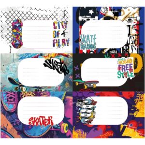 ETIQUETAS INKDROP ESCOLAR SKATE (59121)