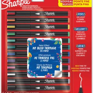 MARCADOR SHARPIE CREATIVE ACRILICO PTA FINA X12 COLORES (221829)