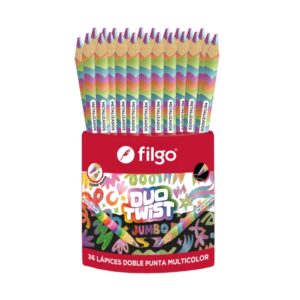 LAPICES GRAFITO FILGO JUMBO DE MADERA DUO TWIS X36U (PN401J-T36-BIC)