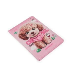 LIBRETA CHIMOLA GLITTER POODLE A5 RAYADO (ST25)