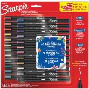 MARCADOR SHARPIE CREATIVE ACRILICO PTA FINA X24 COLORES (2209904)