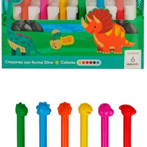 CRAYONES MULTIPAPER DINOS X6U