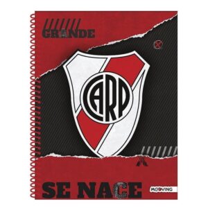 CUADERNO MOOVING UNIVERSITARIO RIVER  PLATE  29.7 T.FLEX X80HJS RAYADO (1208125)