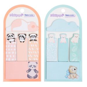 NOTAS ADHESIVAS + SEÑALADOR MULTIPAPER OSOS X100HJS (ZN-33)