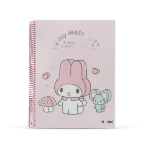 CUADERNO MOOVING UNIVERSITARIO MY MELODY 29.7 T.FLEX X80HJS RAYADO (1208261)