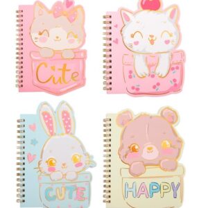 LIBRETA CON ESPIRAL MULTIPAPER MONSTER KAWAII 10.5X14.5 CM 60HJS (26-64)