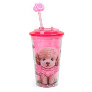 VASO CHIMOLA DE ACRILICO SPARK POODLE 450ML (BZ111)