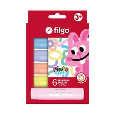 TEMPERA SOLIDA FILGO PINTO PASTEL X6U (TEMPS-E6-PAS)