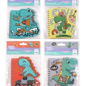 LIBRETA CON ESPIRAL MULTIPAPER DINO 16X17 CM 60HJS (26-56)