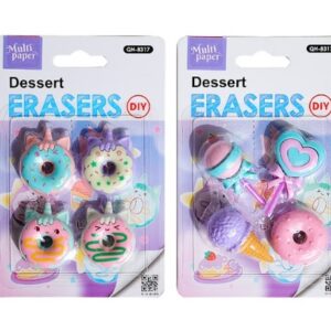 GOMA DE BORRAR MULTIPAPER DONA Y HELADO (QH-8317)