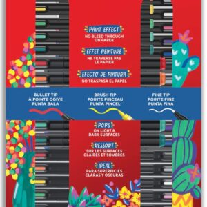 MARCADOR SHARPIE CREATIVE ACRILICO PTA REDONDA/PINCEL/FINA BLISTER X36 COLORES (2220944)