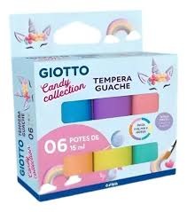 TEMPERA GIOTTO CANDY COLLECTION 15ML X6U (22000)