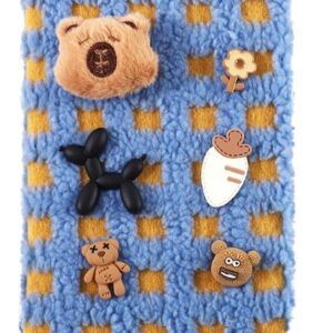 LIBRETA MULTIPAPER T/DURA A5 96HJS 80GR 3D PLUSH CHARMS ANIMALS RAYADO (26-68)