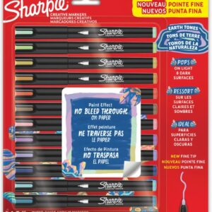 MARCADOR SHARPIE CREATIVE ACRILICO PTA FINA. X12U COLORES (2209901)